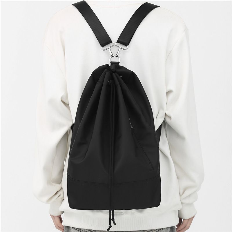 Single shoulder backpack for women, casual men, sports cycling, side backpack, drawstring drawstring, crossbody bag_voghion.com