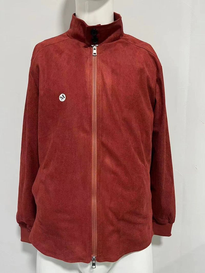 2024 New Casual Fashion Suede Solid Color Jacket Men's Trench Coat_voghion.com