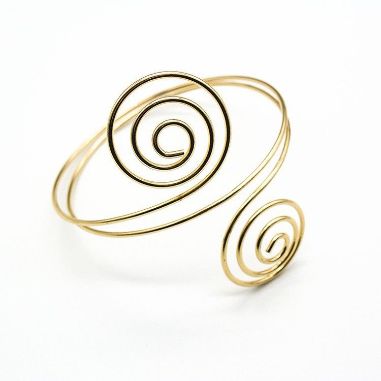 Braccialetto alla moda con personalità multistrato a spirale punk esagerato e molto venduto_voghion.com