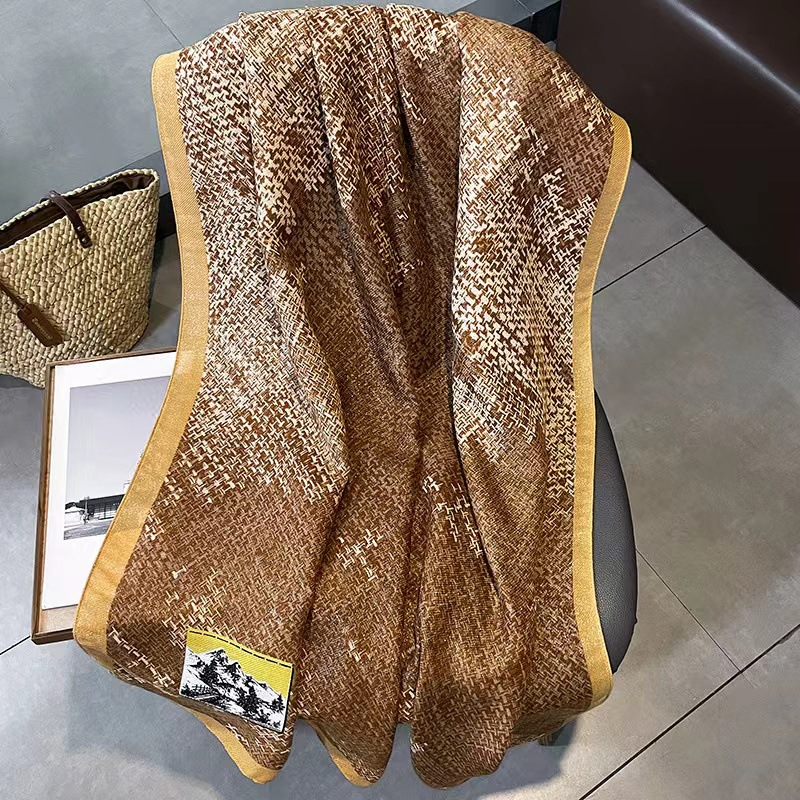 Jesenski in zimski šali iz bombaža in konoplje, velika moda, toplo zunaj s potiskanimi šali, dolge brisače, lahek luksuz_voghion.com