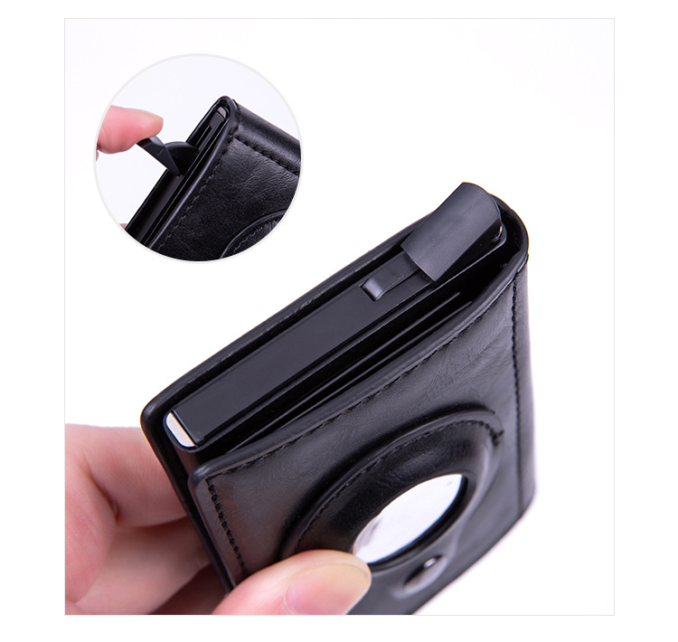 Airtag location tracker pickup wallet can be installed, simple creative business multi-function wallet wallet card Package X-81_voghion.com