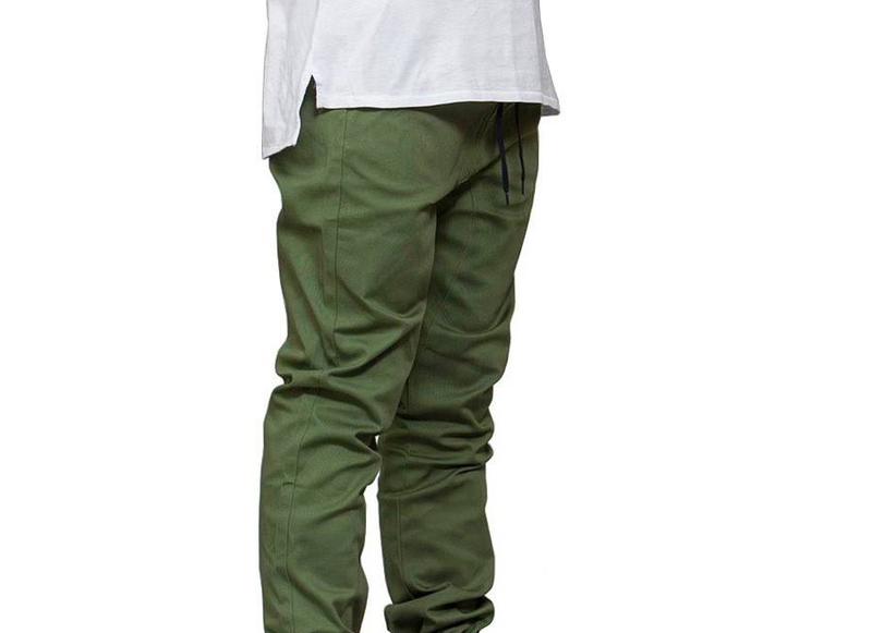 Herrenmode Jogger Hose Knöchel gebunden Jogging Trendy Marke Herrenhose_voghion.com