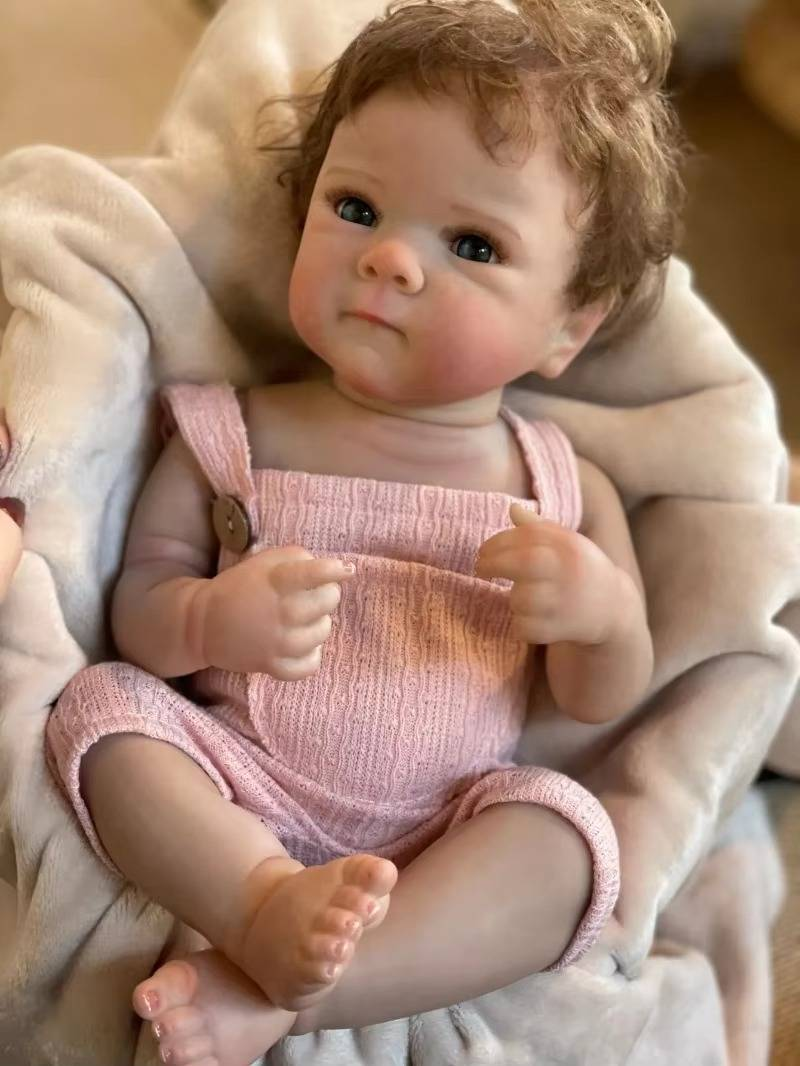 18-tolline elutruu Bebe Bettie tüdrukule täissilikoonist vinüülist 3D maalitud vastsündinud beebinukk lastele sünnipäevakingitused_voghion.com