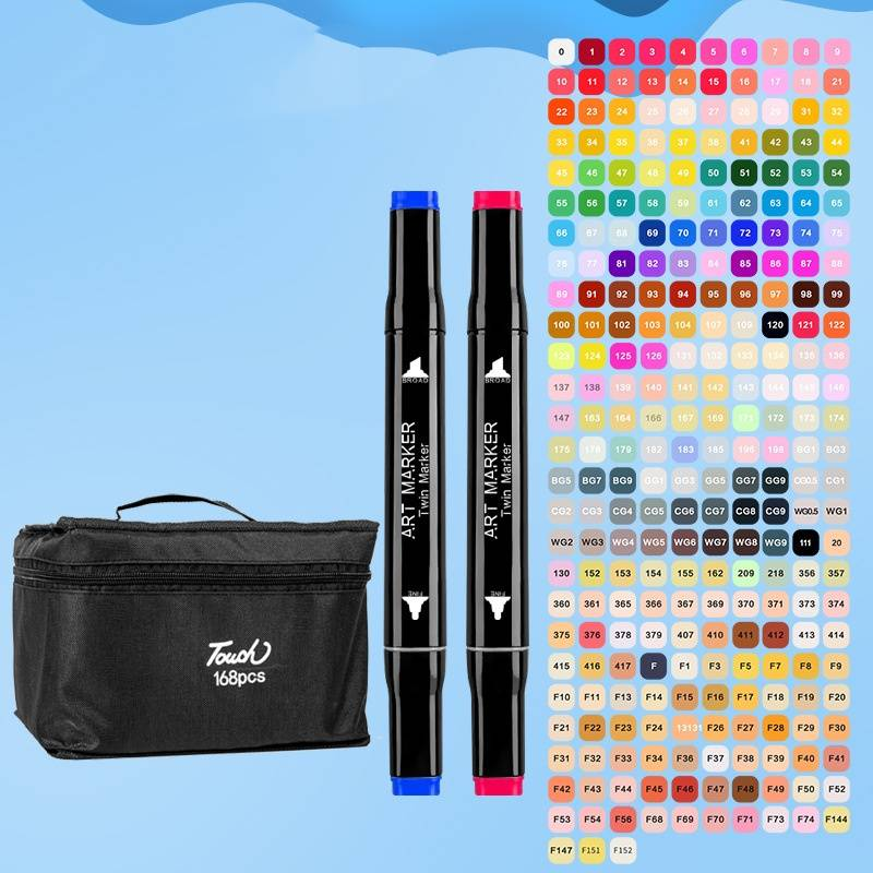 Korrektionsforsyninger 24 farve akryl markør sæt børns blødt hoved dot pen dobbelt hoved 36 farve dot pen børne kunst pensel_voghion.com