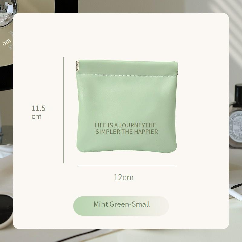 Mini Auto-Closing Travel Pouch - Premium Cosmetic & Cable Organizer (Compact Wallet For Coins, Makeup & Small Essentials)_voghion.com