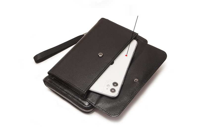 Herentassen Kingdushi Heren Lange Portemonnee Koreaanse Stijl Enkele Rits Grote Capaciteit Clutch Bag Heren Mode Veelzijdige Mobiele Telefoon Tas_voghion.com