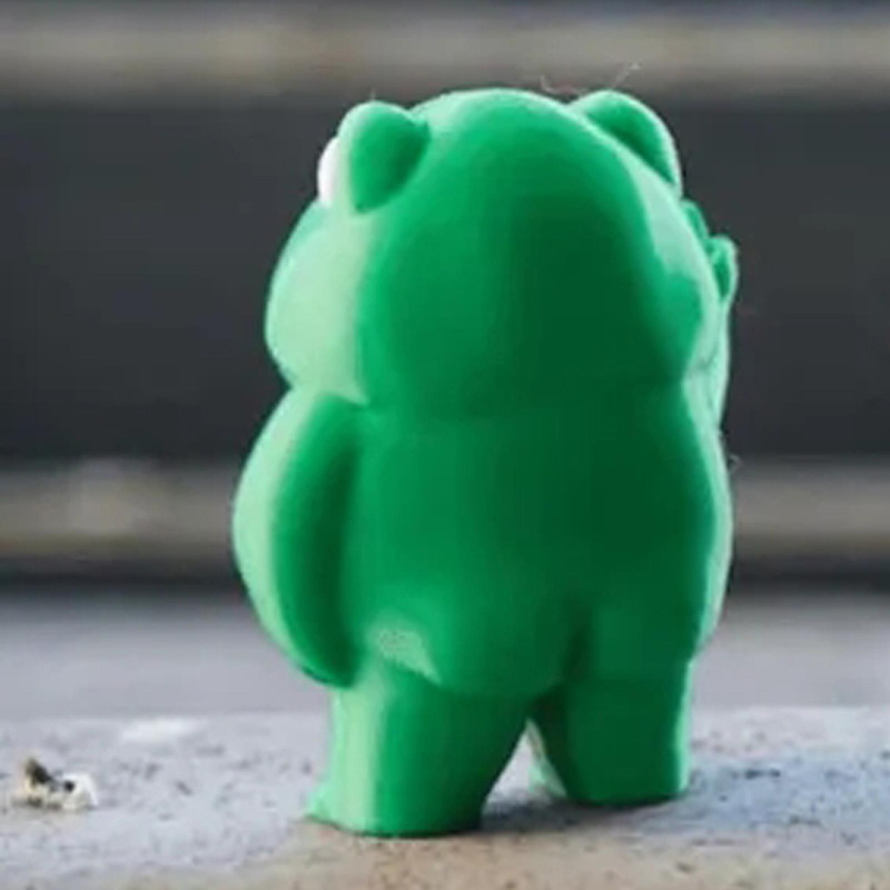 Rebellious Frog Figurine Small Frog Resin Ornament Middle Finger Small Frog Craft Ornament 3pcs_voghion.com