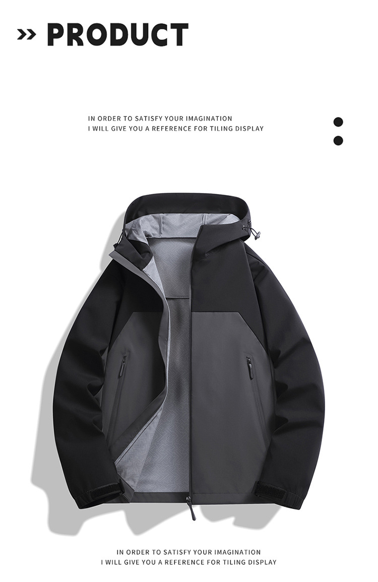 Herrenbekleidung, leichte, wasserdichte Wanderjacke für Männer und Frauen – winddichte Outdoor-Shell mit atmungsaktivem Stoff für alle Jahreszeiten (mehrere Farben)_voghion.com