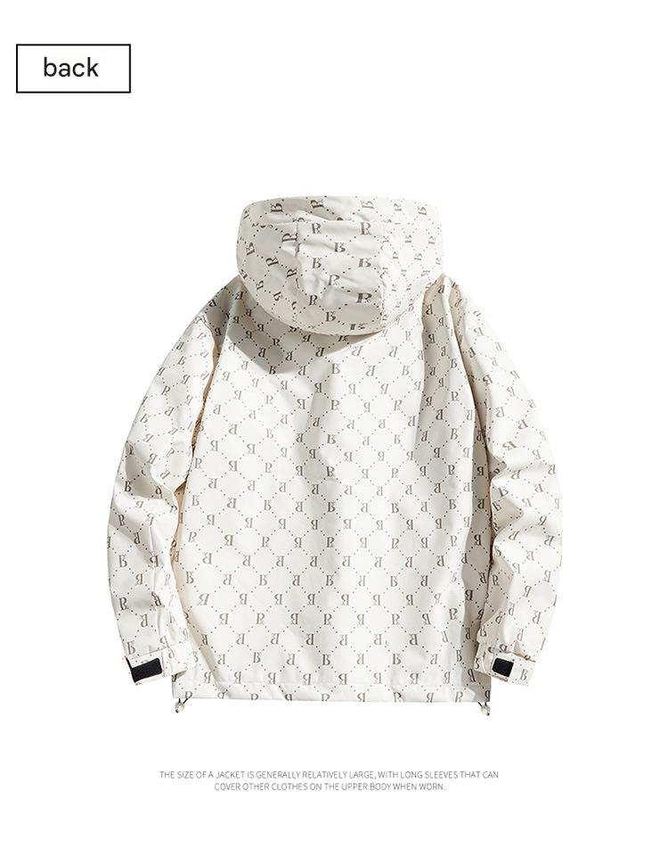 Men's Clothing unisex Camo Outdoor Jacket - Waterproof Windbreaker With Adjustable Hood (all-weather Adventure Wear)_voghion.com