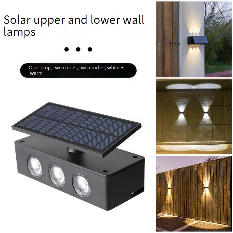 Solar-Powered Wall Washer Lights With Adjustable Lenses – Warm & White LED – Waterproof Outdoor Lighting For Gardens, Villas, And Facades_voghion.com