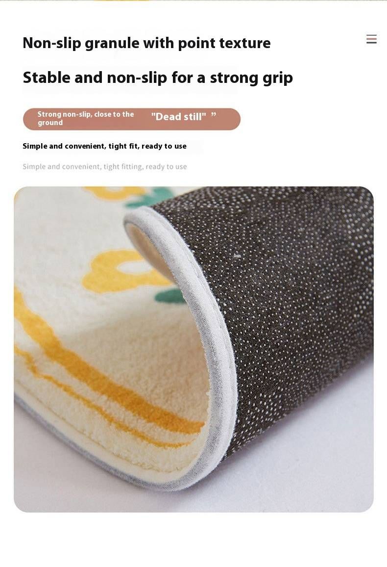 Plush Cartoon Animal Rug – Super Soft Faux Wool Runner Carpet For Kids’ Room, Bedside & Play Area, Machine Washable Non-Slip Floor Mat_voghion.com