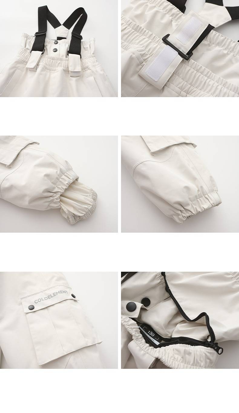 Conjunto infantil de jaqueta e calça de neve para esqui – Macacão térmico impermeável 20K para meninos e meninas (120-150 cm, 6 cores)_voghion.com