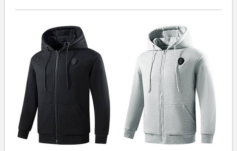 Unisex 5-Zone Heated Hoodie With Smart Temperature Control - Winter Warm Fleece Pullover For Men & Women_voghion.com