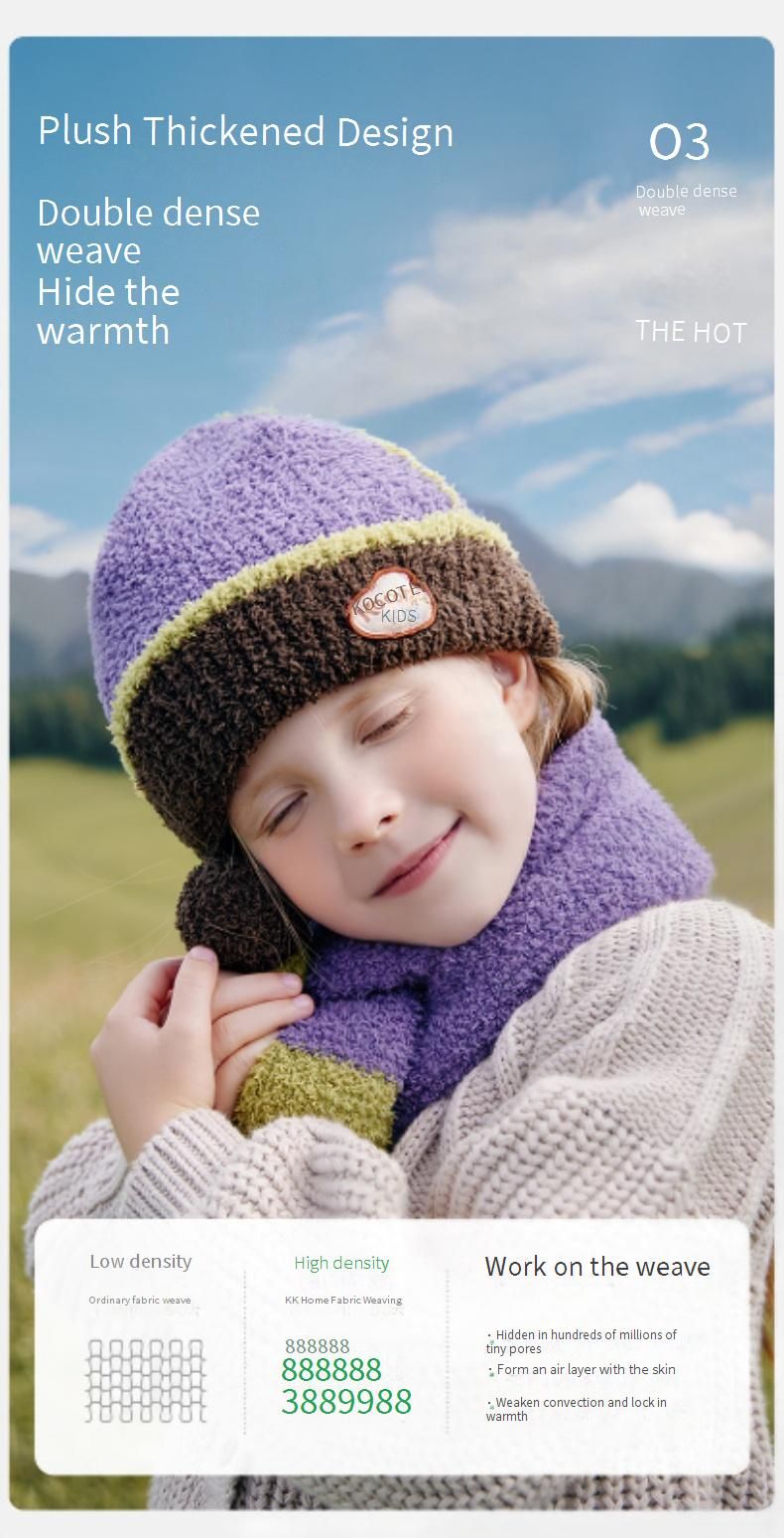 Cappelli e set invernali coordinati per la famiglia: berretto morbido in maglia con sciarpa e guanti_voghion.com