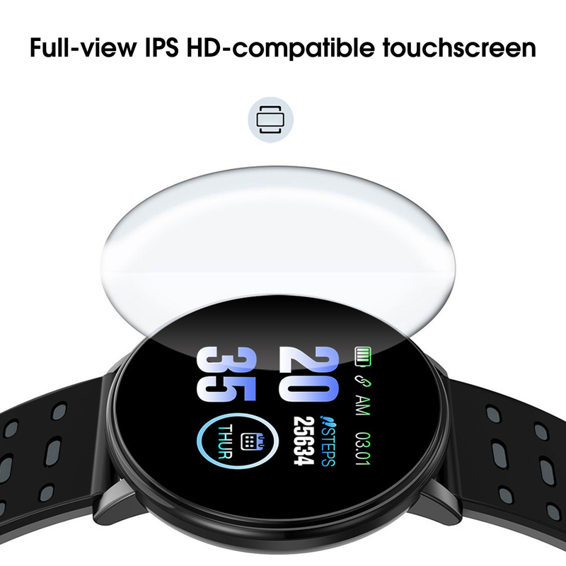 Xinweiqing Smart Watch, multifunktionale Gesundheitsüberwachung, wasserdicht, modisch, Sport-Herzfrequenzmesser, Smart Watch zum Laufen_voghion.com