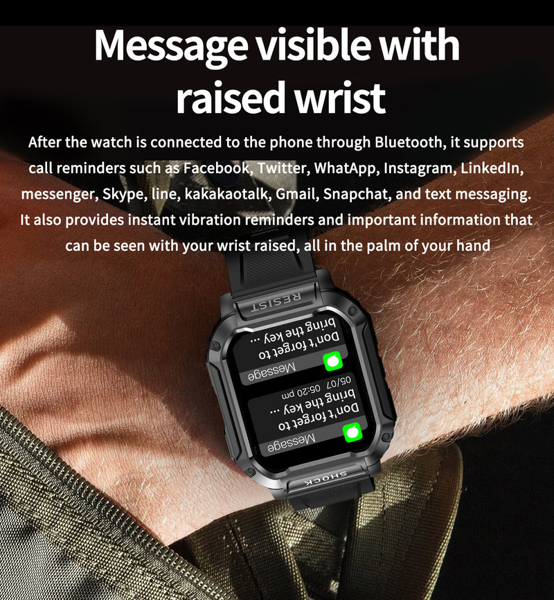 NK36 Smart Watch orologio da polso da uomo da 1,83 pollici chiamata Bluetooth_voghion.com