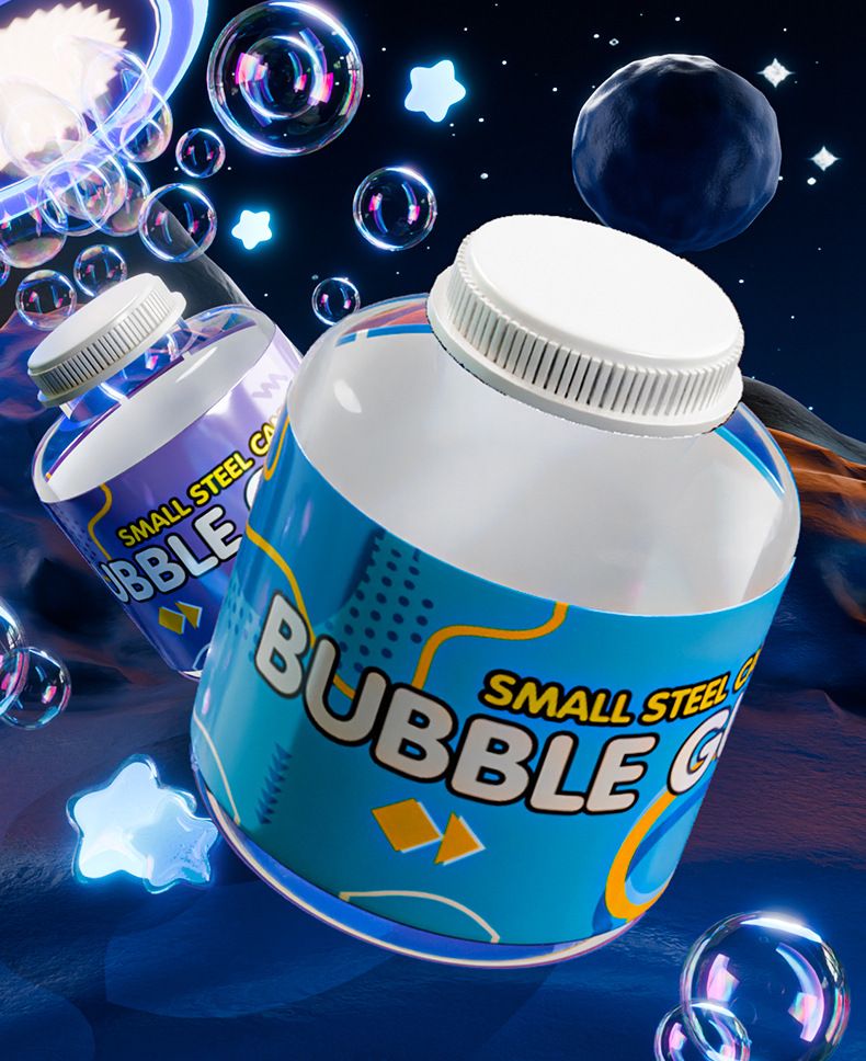 Automatisk bubbelpistol med LED-lampor - Cool elektrisk bubbelpistol för barn utomhuslek (perfekt present till pojkar och flickor)_voghion.com