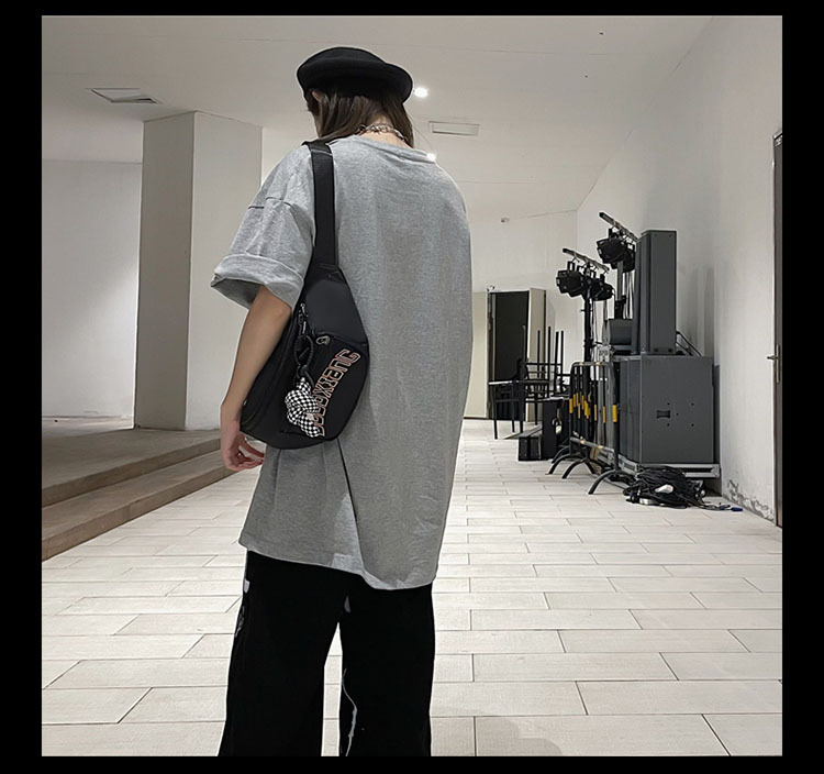 Nuovo marsupio da uomo versione coreana borsa a tracolla casual in nylon a tracolla borsa per il petto sportiva all'aria aperta di grande capacità_voghion.com