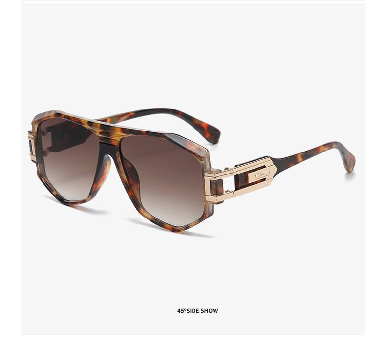 TGOGO Neue Pilotensonnenbrille für Herren ist keine europäische und amerikanische Straßenfotografie, moderne, polygonale Retro-Krötenbrille mit großem Rahmen, UV400_voghion.com
