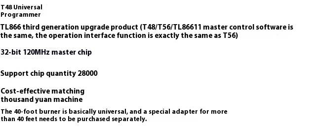 T48 USB programator velike brzine XGecu EMMC SPI NOR NAN snimanje čipova TL866A nadograđena verzija_voghion.com