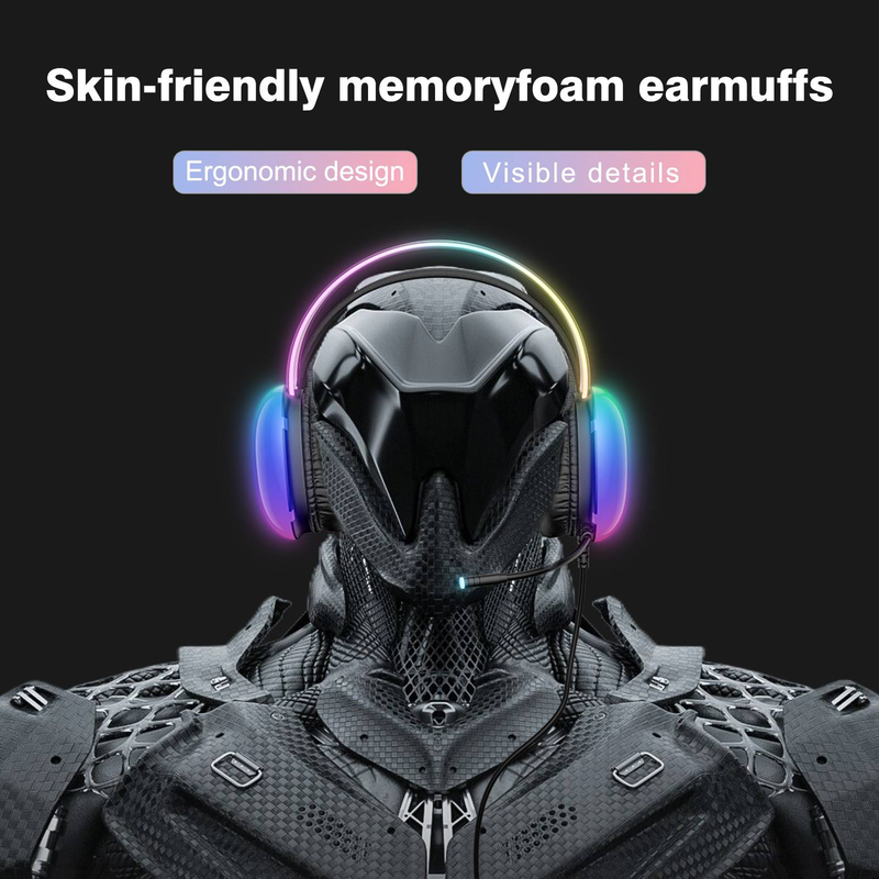 ONIKUMA X25 Gaming Headset RGB + Headband Multicolour Breathing Lights_voghion.com