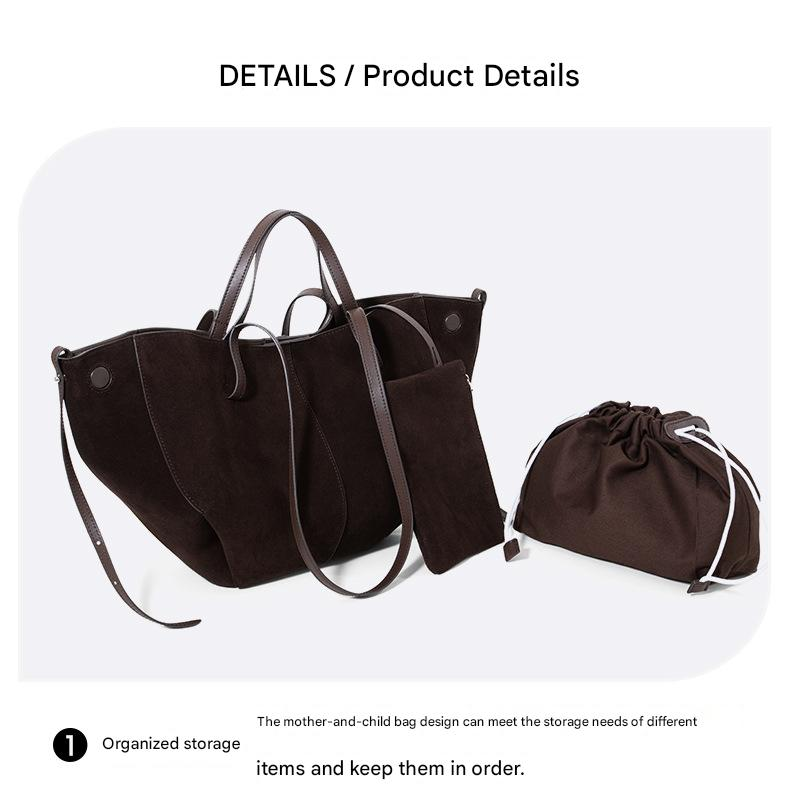 Bolso de mujer de piel auténtica KOSÉ, el más vendido, un bolso de mano de diseño nicho lujoso y ligero, un bolso de viaje de gran capacidad para mujer._voghion.com