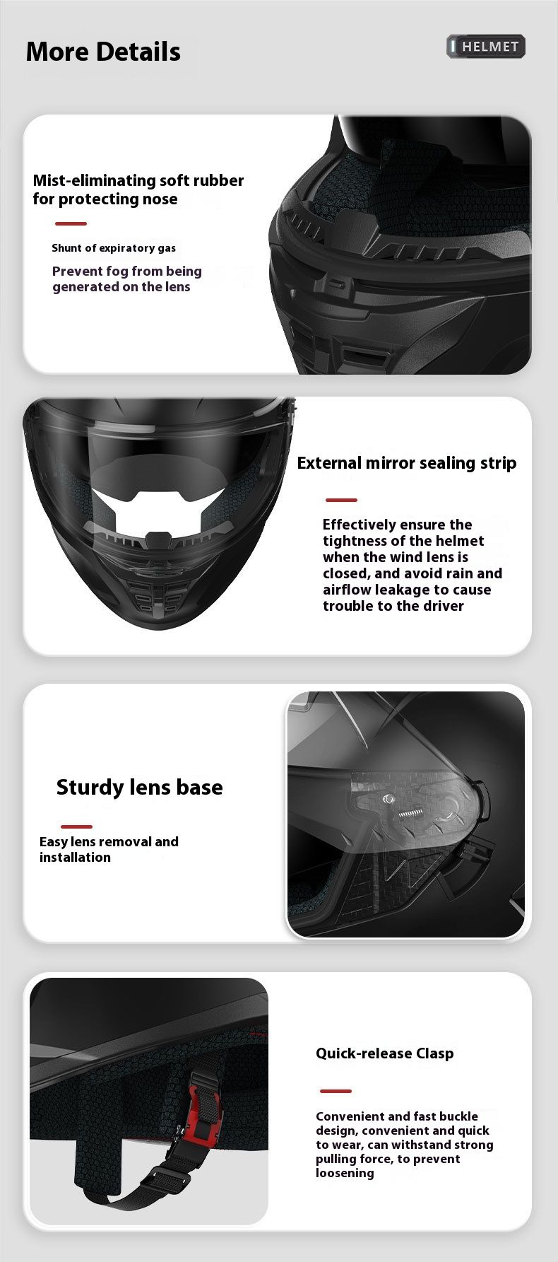 Casco integrale da moto certificato con doppia visiera e Bluetooth - Casco da moto ABS per tutte le stagioni per uomo e donna_voghion.com