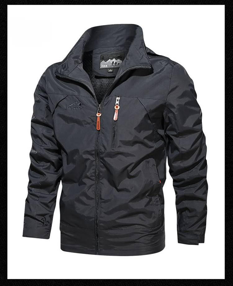 Men's Clothing Lightweight Hooded Windbreaker Jacket, Quick-Dry Outdoor Coat With Zipper Pockets, Breathable Casual Spring & Autumn Top_voghion.com