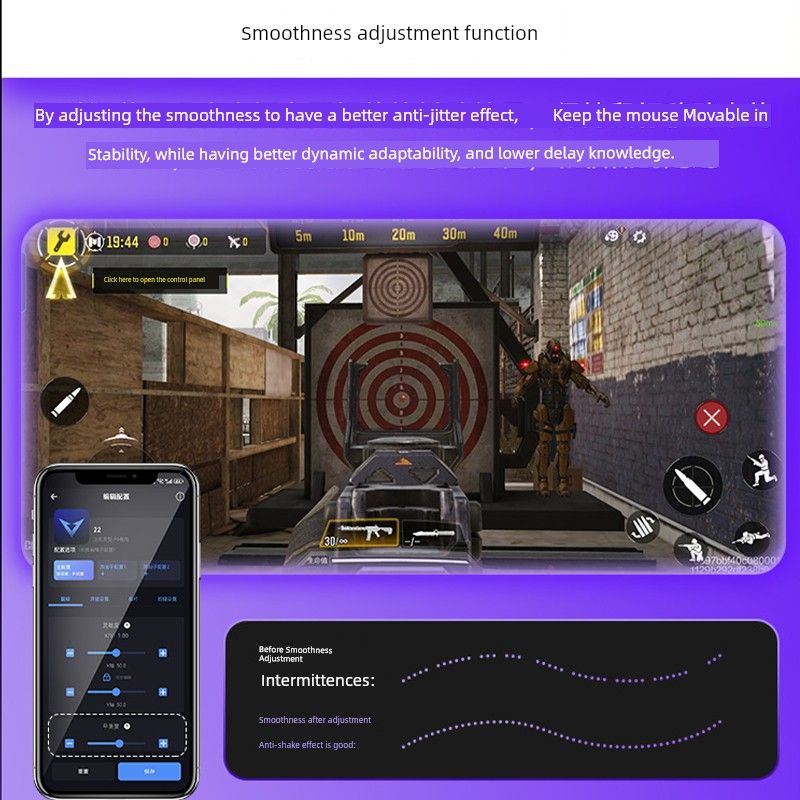 World Of Tanks Blitz Griff Zusatzperipheriegerät CF Mobile Game Controller Huawei IOS Key Mouse Converter_voghion.com
