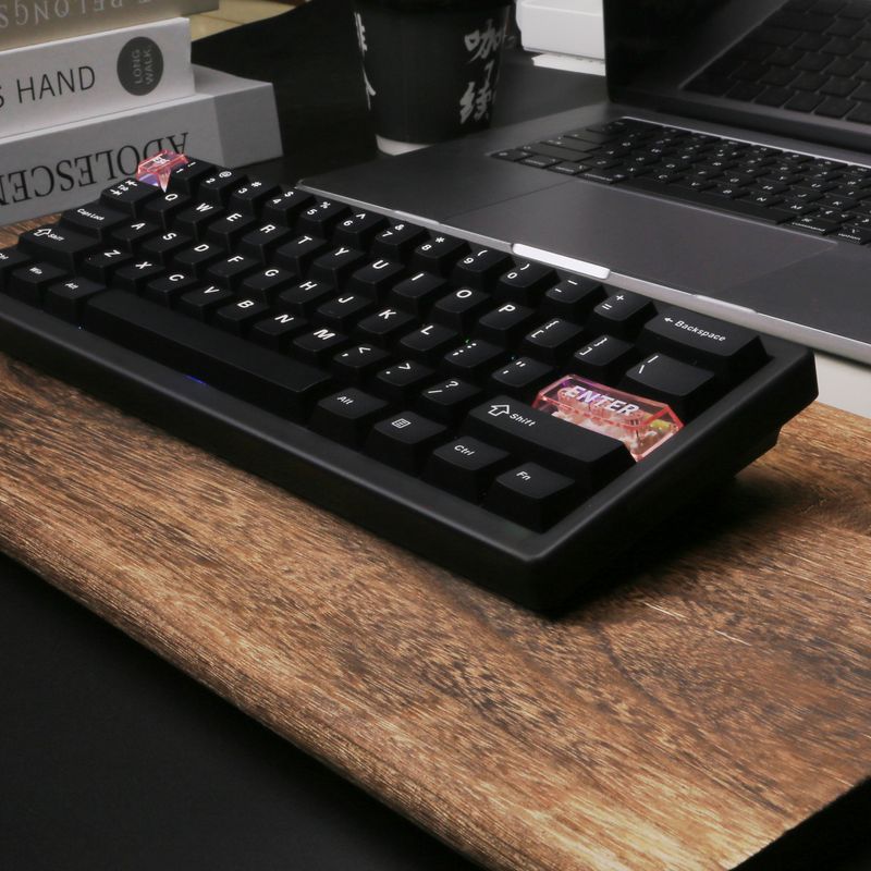 Teclado mecânico de três modos QK61 V2 VIA/QMK sem fio Bluetooth com estrutura de vedação Teclado mecânico_voghion.com
