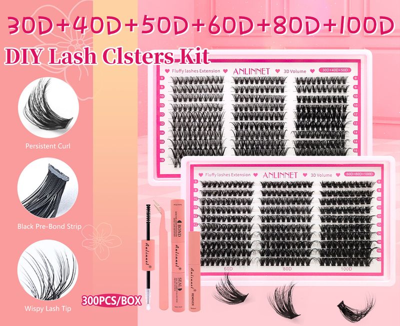40D/60D/80D flauschige falsche Wimpern – 3D-voluminöser und natürlicher Look (hohe Dichte, weich und leicht für den täglichen Gebrauch)_voghion.com