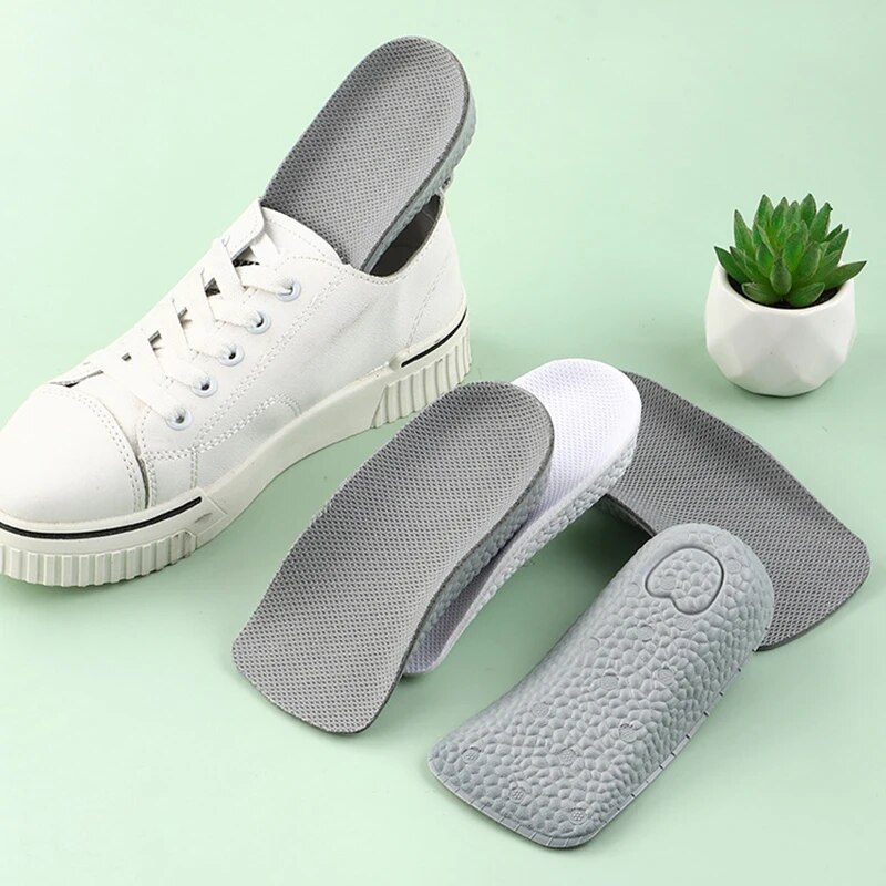 1 Pair Height Increase Insoles For Men Women Shoes Flat Feet Arch Support Orthopedic Sneakers Heel Lift Boost Shoe Pads_voghion.com