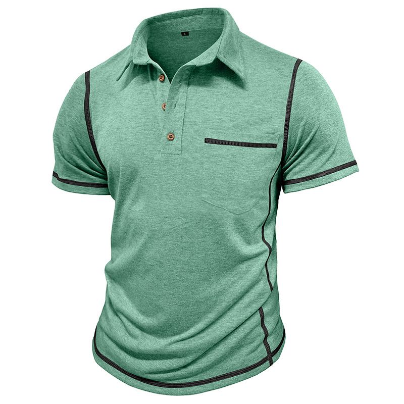 Herrenbekleidung Sommer Neue Herren Kurzarm Revers T-Shirt Herren Poloshirt_voghion.com