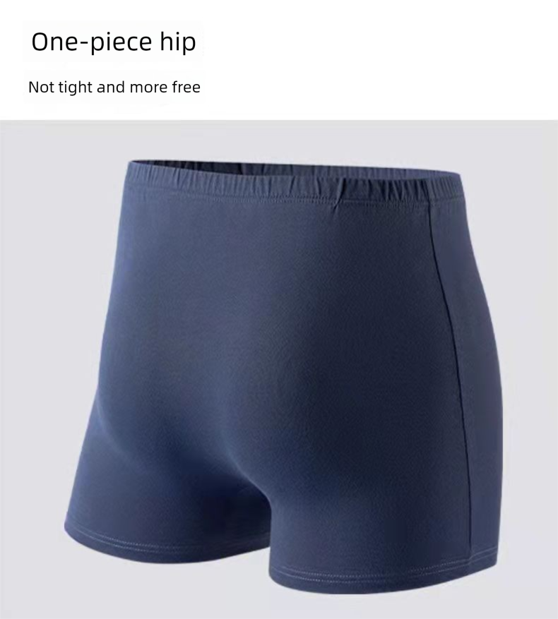 Men's 100% Cotton High-Waist Boxer Briefs Set - 3 Pieces_voghion.com