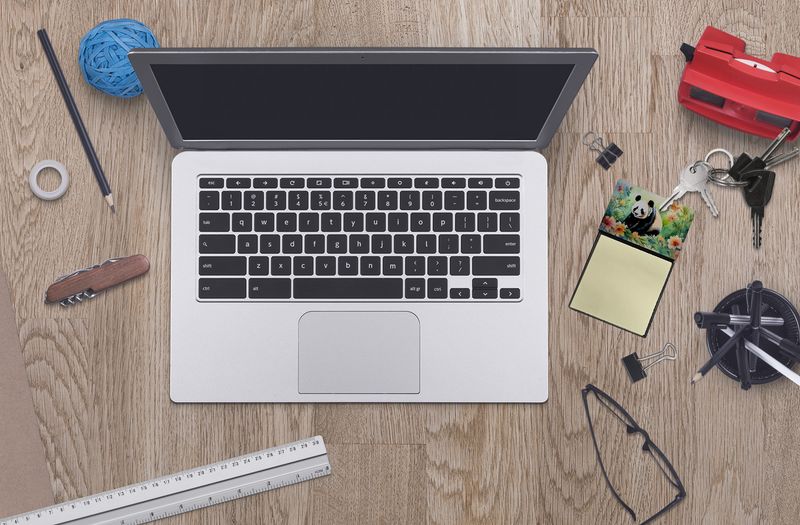 NEW Panda Sticky Note Holder Refillable Dispenser Self-Sticky Note Pads, Memo Pads Blank Desk Accessories_voghion.com