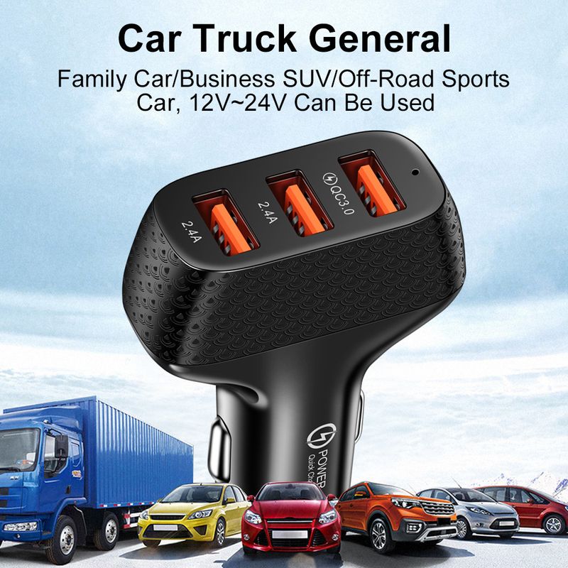 Music Festival  10W 2A 3USB one to charger, three port car phone charger_voghion.com