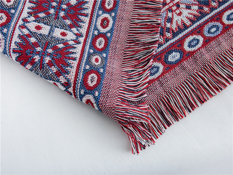 Ethnic style double-sided thickened full coverage sofa towel, all-season tea table, outdoor tablecloth, camping blanket_voghion.com
