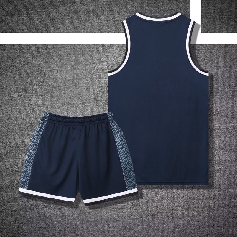 2023 Basketball Suit Set, Men's Printed Summer Game Team Uniform, Quick Drying, Breathable, Enterprise and Public_voghion.com