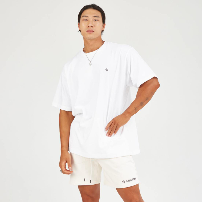 Muscle Spring/Summer New Men's Sports Running Fitness Training Cotton Loose Elastic Oversize Short Sleeve T-shirt_voghion.com