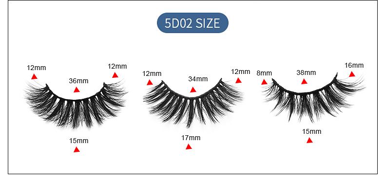 Lash extension set Laser Box 5 pairs of mixed false eyelashes Thick natural slender long eyelashes Multi-level soft false eyelashes_voghion.com