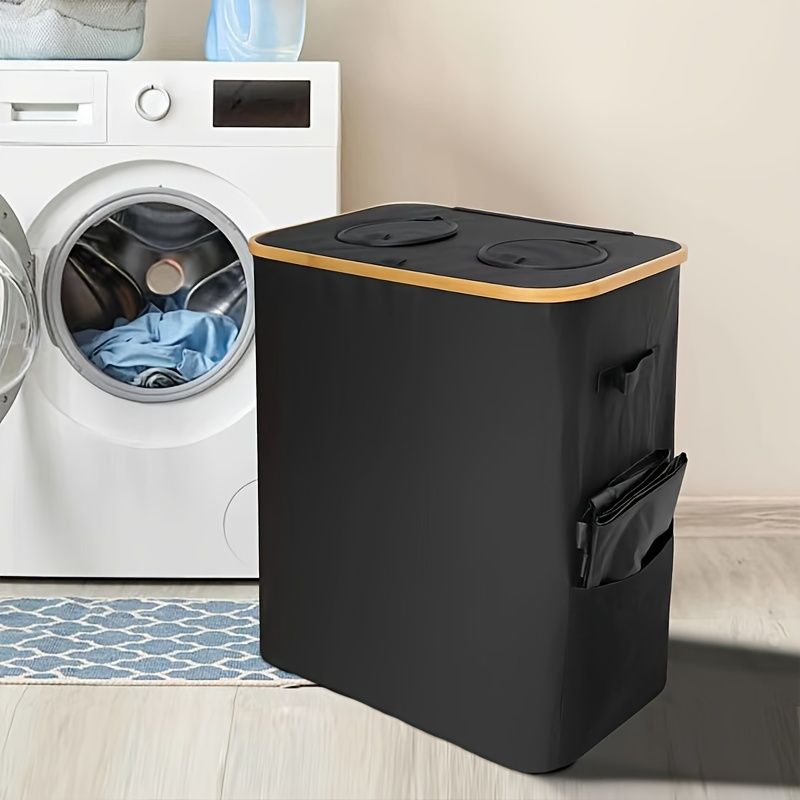1 szt. 140L kuchenny kosz na śmieci, duża pojemność 37 galonów, wewnętrzny kosz na śmieci, z 2 wielokrotnego użytku torbami, wiadro do recyklingu butelek_voghion.com