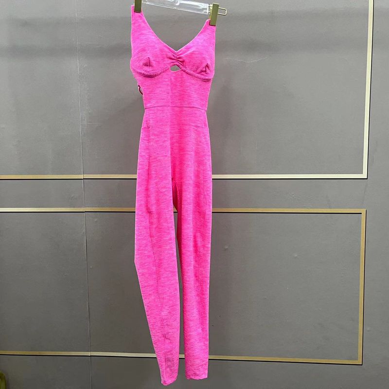 Women's fashion tummy tuck peach butt exercise stretch bodysuit_voghion.com