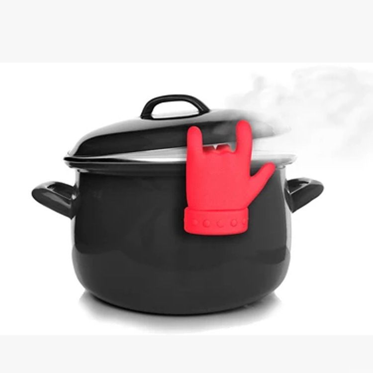 Gadgets de cuisine créatifs et pratiques Couvercle de casserole en forme de doigt pour éviter les débordements et surélever le support à cuillères à soupe pour empêcher la soupe de déborder_voghion.com