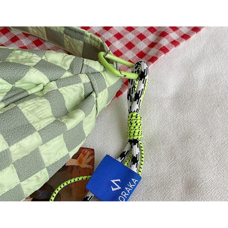 Checkered Dumpling Bun Women's Bag 2024 New Korean Small Form Design Fashionable and Versatile One Shoulder Crossbody Bag_voghion.com