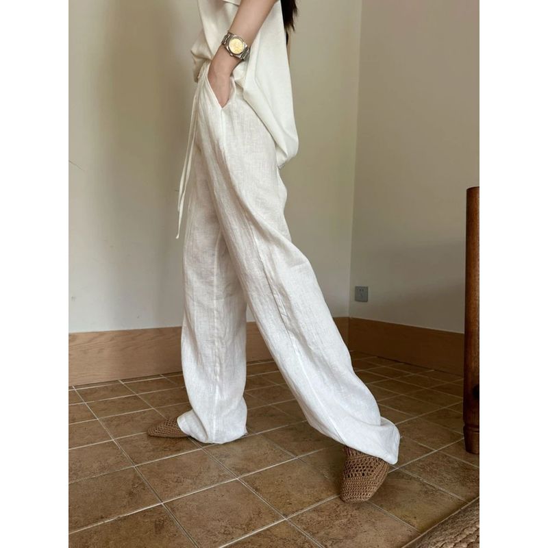 Pantaloni utility etro da donna, larghi, a gamba dritta, casual, da jogging, da lavoro, a vita alta, con tasche (10 colori, dalla S alla 3XL)_voghion.com