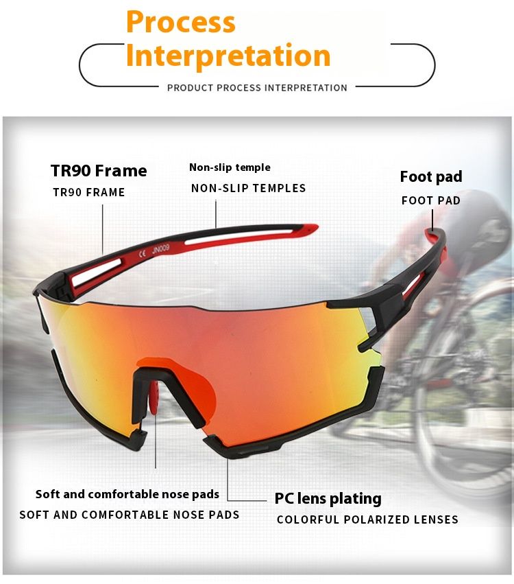 Marathon-Laufbrille, polarisierte Sport-Sonnenbrille mit großem Rahmen für den Außenbereich, winddichte Fahrradbrille für Herren_voghion.com