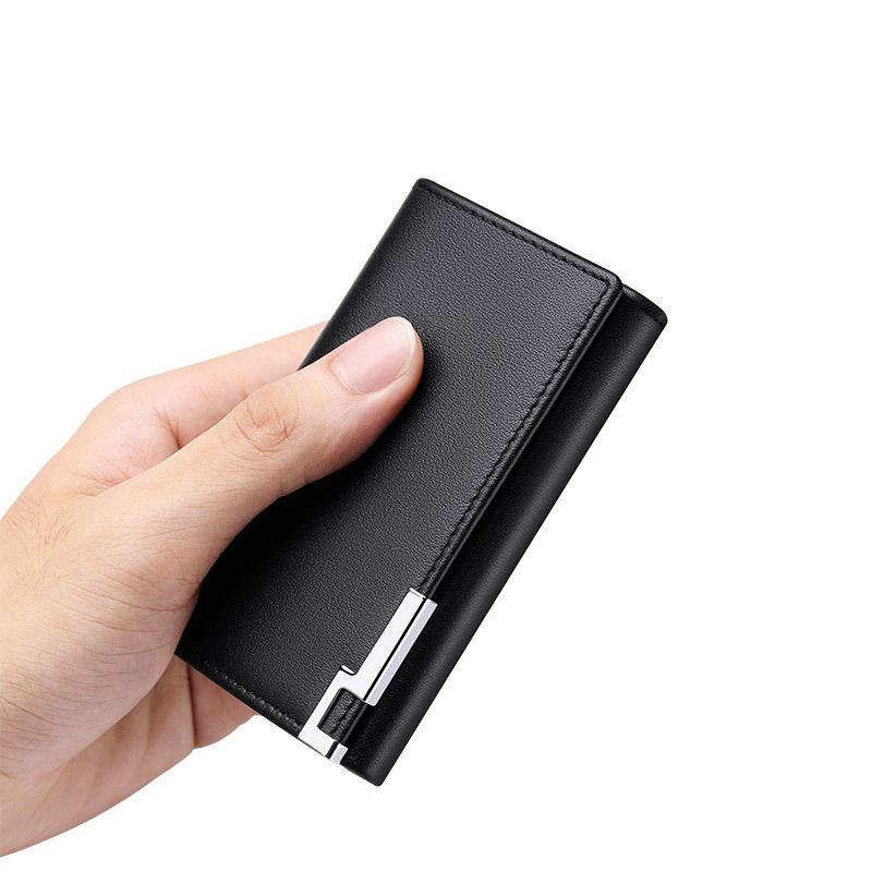 Emperor Paul Men's Wallet Leather Large Capacity Multi-Functional Car Key Short Card Holder For Men_voghion.com