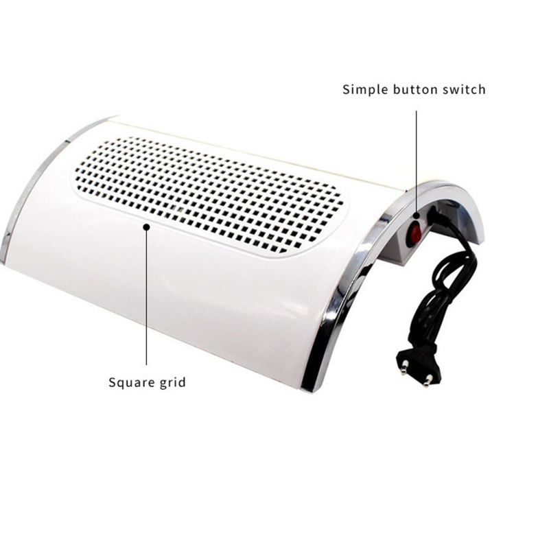 Three-Blade Fan Japanese Style 40W Nail Collector With 2 Dust Bags_voghion.com