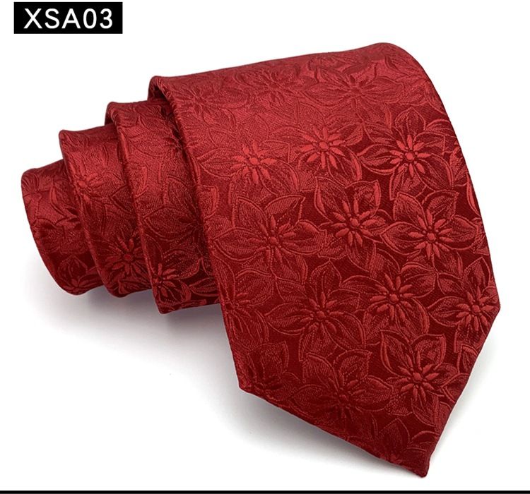 Corbata de boda para novio, ocasión roja, traje elegante y atractivo, vestido formal, cuello, huella de mano tradicional en versión amplia_voghion.com