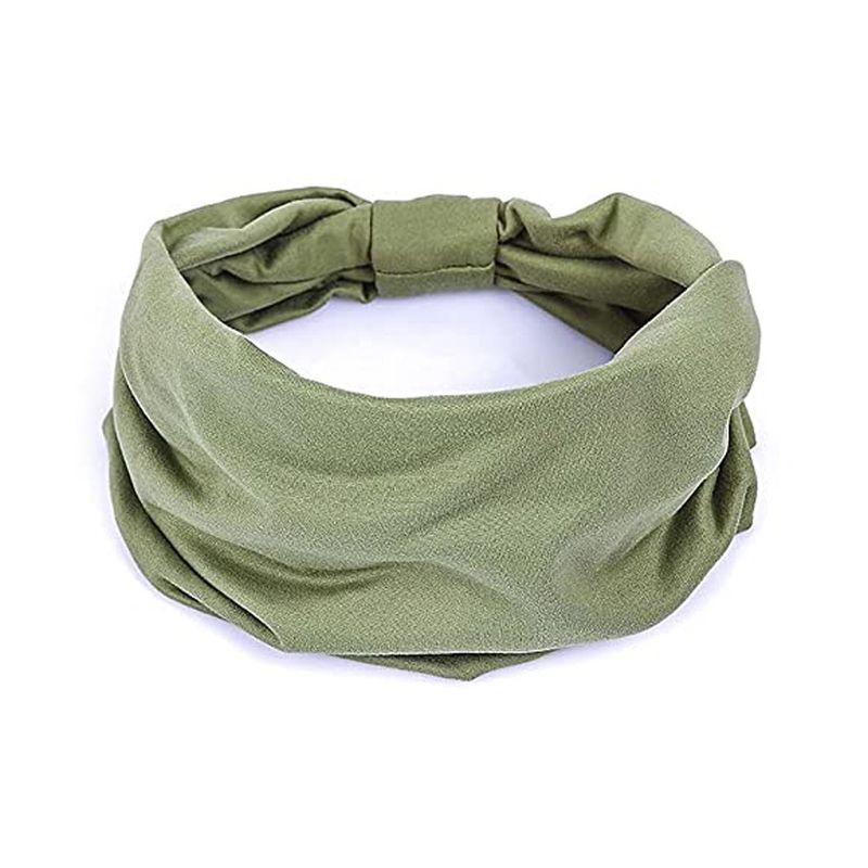 running sports exercise headscarf yoga fitness headband moisture wicking headscarf with breathable elastic wide headband_voghion.com